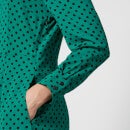 Baum Und Pferdgarten Women's Aleema Midi Dress - Green Dot - EU 34/UK 6