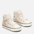 Converse Toddlers' Chuck Taylor All Star 1V Hi-Top Trainers - Natural Ivory/White/Black - UK 7 Toddler