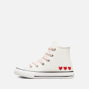 Converse Kids' Chuck Taylor All Star Trainers - Vintage White/University Red - UK 10 Kids