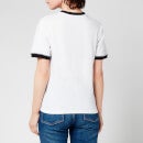 Être Cécile Women's Andy C Singer Vacanza Ringer T-Shirt - White/Black - S