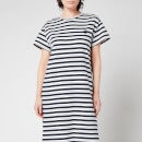 Être Cécile Women's C Badge Short Sleeve Maxi Dress - Mix Stripe Breton - XS