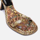 BY FAR Women's Mia Hologram Heeled Sandals - Disco Bronze - UK 3