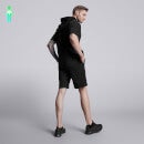 Male Short Sleeve Essential Hoodie - Black