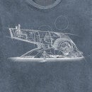 Star Wars Sketched Unisex T-Shirt - Navy Acid Wash
