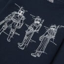 Star Wars Rotating Sketches Unisex Sweatshirt - Navy