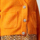 Ganni Women's Soft Wool Knit Cardigan - Bright Marigold - XS