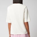 Ganni Women's Light Cotton Jersey T-Shirt - Egret