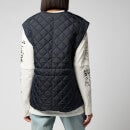 Ganni Women's Recycled Ripstop Quilt Gilet - Sky Captain