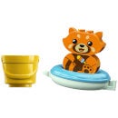 LEGO DUPLO Bath Time Fun: Floating Red Panda Baby Toy (10964)