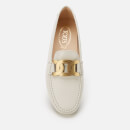 Tod's Women's Gommino Leather Driving Shoes - White