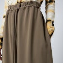 Proenza Schouler Women's Matte Crepe Gathered Pants - Mushroom - S