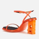 Heron Preston Women's Bubble-Level Ankle Strap Sandals - Orange - IT 36/UK 3