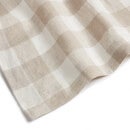 ïn home Linen Gingham Table Cloth - Natural - 160x200cm