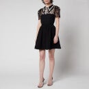 Self-Portrait Women's Guipure Mini Dress - Black - UK 10