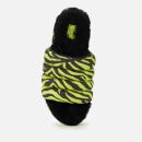 UGG Women's Puft Tiger Print Slide Sandals - Key Lime - UK 3