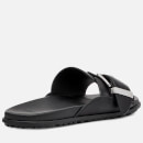 UGG Women's Solivan Buckle Leather Slide Sandals - Black