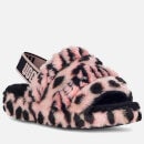 UGG Women's Fluff Yeah Animalia Sheepskin Slippers - Pink Scallop - UK 3