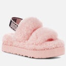 UGG Women's Oh Fluffita Curly Sheepskin Slippers - Pink Scallop