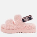 UGG Women's Oh Fluffita Curly Sheepskin Slippers - Pink Scallop