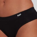 Naisten puuvillaiset MP-bikinihousut − Musta - XS