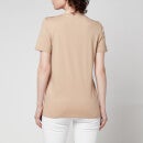 Balmain Women's 3 Button Printed Balmain T-Shirt - Beige - M