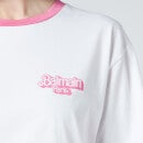 Balmain Women's Barbie Bicolour Balmain Printed T-Shirt - White