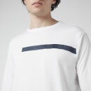 Armani Exchange Men's Tape Logo Long Sleeve Top - White - S