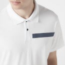 Armani Exchange Men's Tape Logo Polo Shirt - White - S