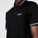 Armani Exchange Men's Mercurized Cotton Polo Shirt - Black - S