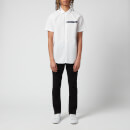 Armani Exchange Men's Tape Logo Short Sleeve Shirt - White - S