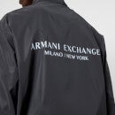 Armani Exchange Men's Reflective Jacket - Black Reflective/White - S