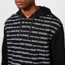 Armani Exchange Men's All Over Logo Pullover Hoodie - Black - S