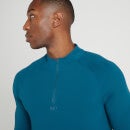 Camiseta con cremallera de 1/4 Tempo Ultra para hombre de MP - Azul intenso - XXS