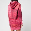 KENZO Women's Print Hoodie Dress - Deep Fuschia