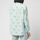 KENZO Women's Printed Shirt - Light Blue - UK 8