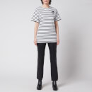 More Joy Women's More Joy Breton Stripe T-Shirt - White/ Black - M