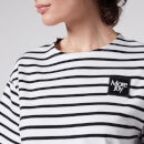 More Joy Women's More Joy Breton Stripe T-Shirt - White/ Black - M