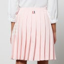Thom Browne Women's Mini Dropped Back Pleated Skirt - Light Pink - IT 40/UK 8