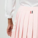 Thom Browne Women's Mini Dropped Back Pleated Skirt - Light Pink - IT 40/UK 8