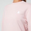 Golden Goose Women's Star Sweatshirt Athena Regular Crewneck - Pink Lavander/White - XS
