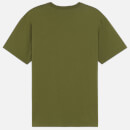 Maison Kitsuné Men's Grey Fox Head Patch T-Shirt - Dark Khaki