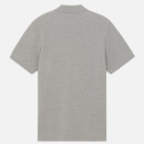 Maison Kitsuné Men's Navy Fox Patch Polo Shirt - Grey Melange