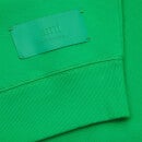 AMI Women's Satin Label Sweatshirt - Green - XS