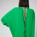 AMI Women's Long Sleeved Dress - Green - FR 34/UK 6