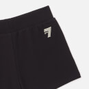 EA7 Girls' Train Shiny Logo Shorts - Black - 4 Years