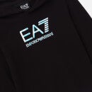 EA7 Girls' Iridescent Crop Hoodie - Black - 6 Years