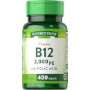 Nature's Truth Vitamin B12 2000UG wth Folic Acid - 400 Tablets