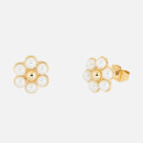 Ted Baker Women's Darsiee Daisy Pearl Stud Earrings - Gold Tone/Faux Pearl