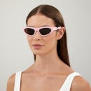 Balenciaga Women's Twist Arm Acetate Sunglasses - Pink/Brown