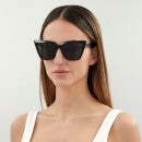 Balenciaga Women's Cat Eye Acetate Sunglasses - Black
